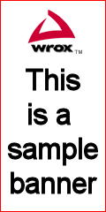 it is a sample banner